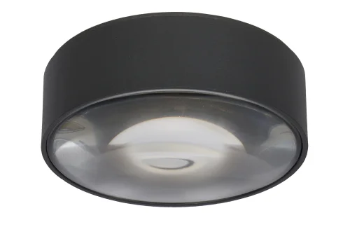 Светильник накладной LED Rayen 27120/06/30 Lucide чёрный 1 лампа, основание чёрное в стиле современный круглый фото 2